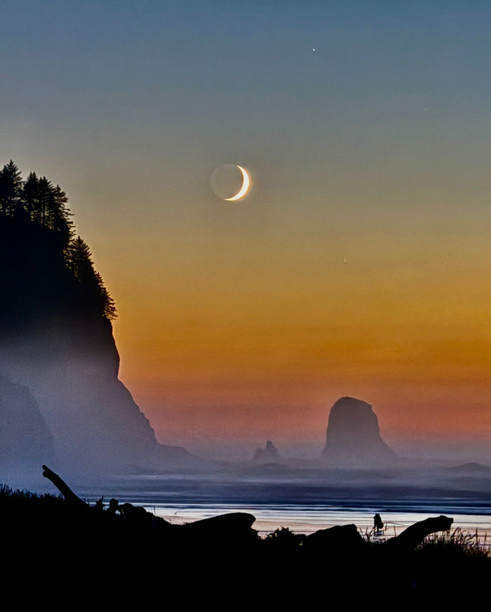 Crescent Moon Couple Original Photography Paper Prints & Framed Metal Prints