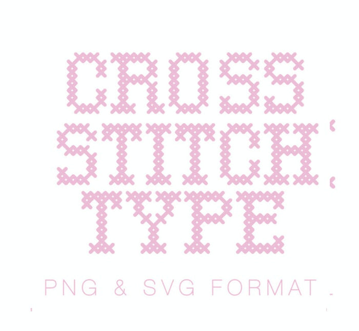 Cross Stitch Type PDF PNG SVG & EPS Format