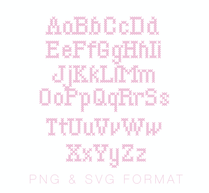 Cross Stitch Type PDF PNG SVG & EPS Format