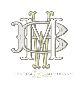 Custom 3 Letter Monogram