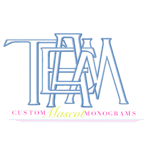 Custom Team Monogram 3-4 Letters