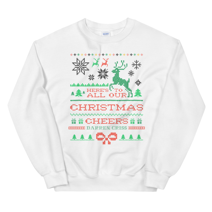 Darren Criss: Christmas Cheers Crewneck White