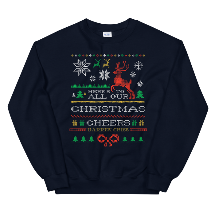 Darren Criss: Christmas Cheers Crewneck Navy