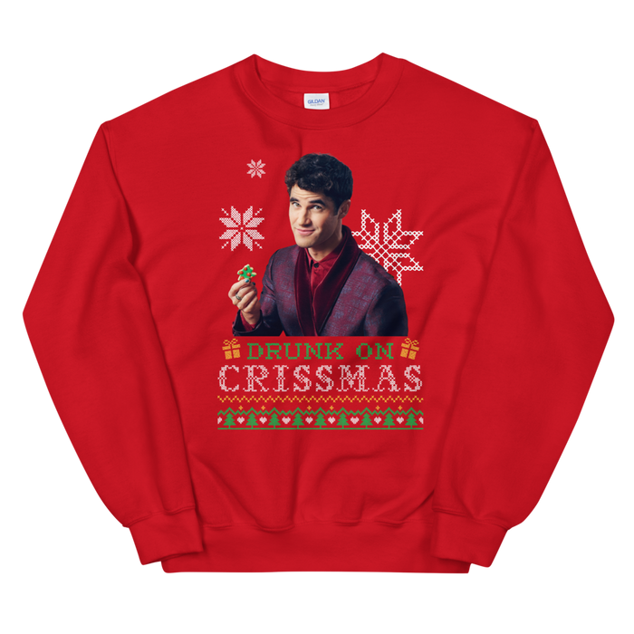 Darren Criss: Darren Criss Crewneck Red