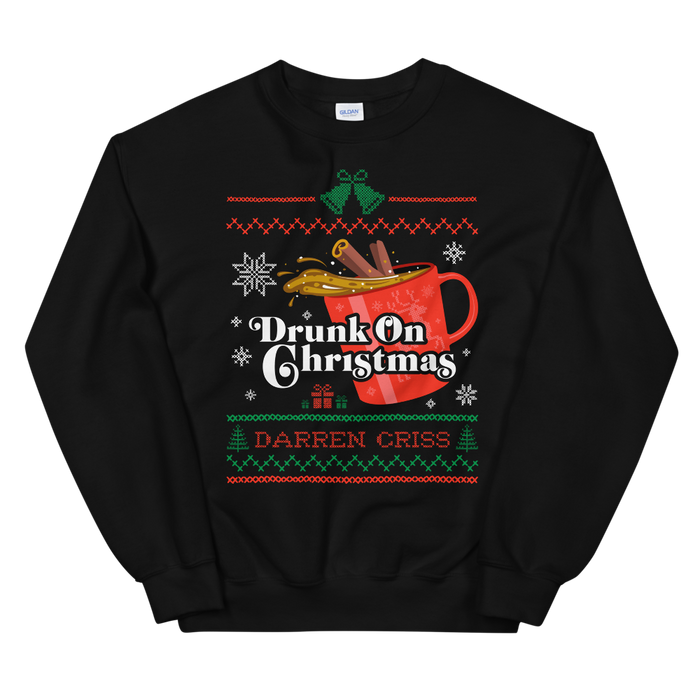 Darren Criss: Drunk On Christmas Crewneck Black