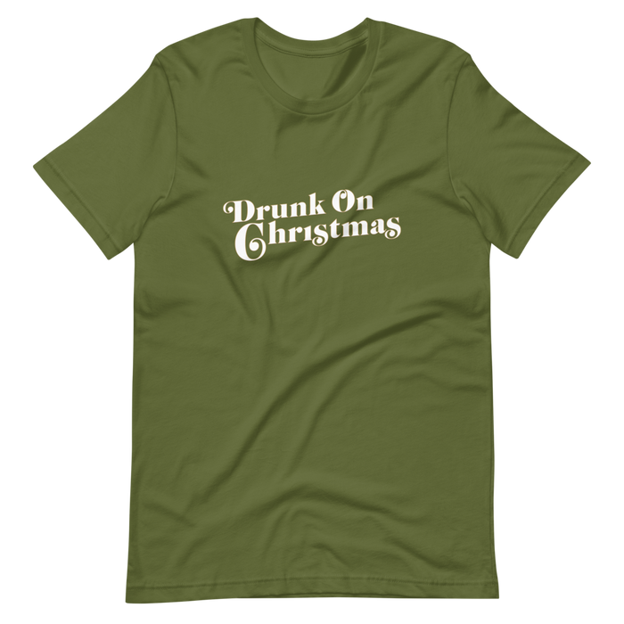 Darren Criss: Drunk On Crissmas Tee II Dark Green