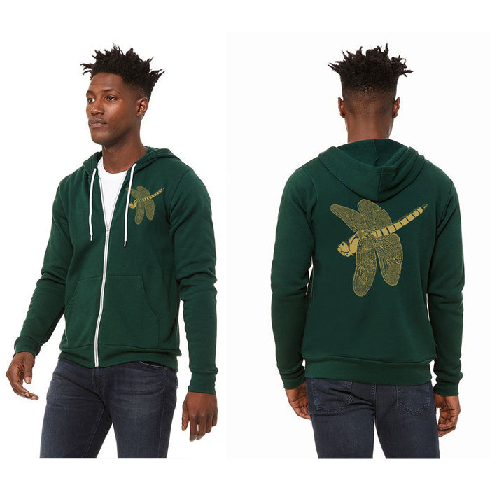 Dragonfly Jewel *Limited Edition* Ultra Soft BellaCanvas Zip Up Hoodie Forest