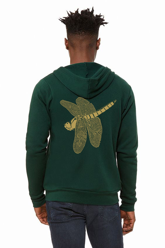 Dragonfly Jewel *Limited Edition* Ultra Soft BellaCanvas Zip Up Hoodie Forest