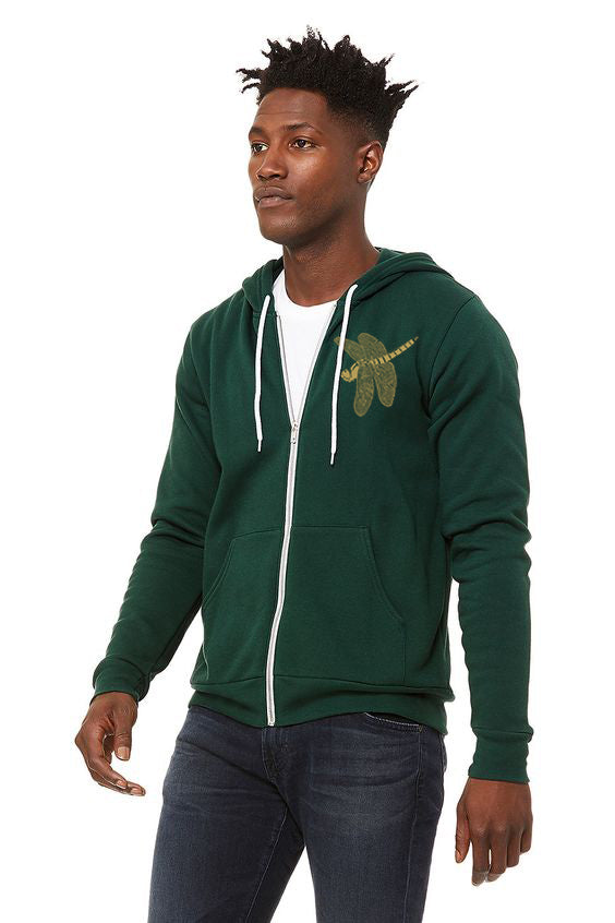 Dragonfly Jewel *Limited Edition* Ultra Soft BellaCanvas Zip Up Hoodie Forest