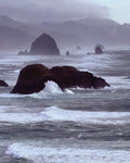 Ecola Park Storm Cannon Beach Oregon Coast Original Photography Paper Prints & Framed Metal Prints