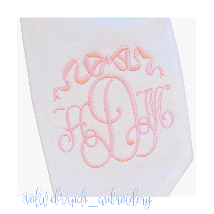 Eliza Embroidery Font for Monogramming