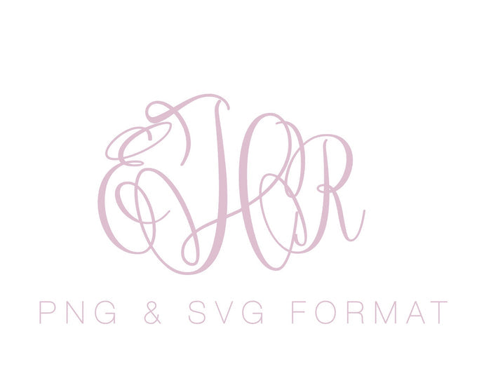 Eliza Gentry Monogram PDF PNG SVG & EPS Monogram Font