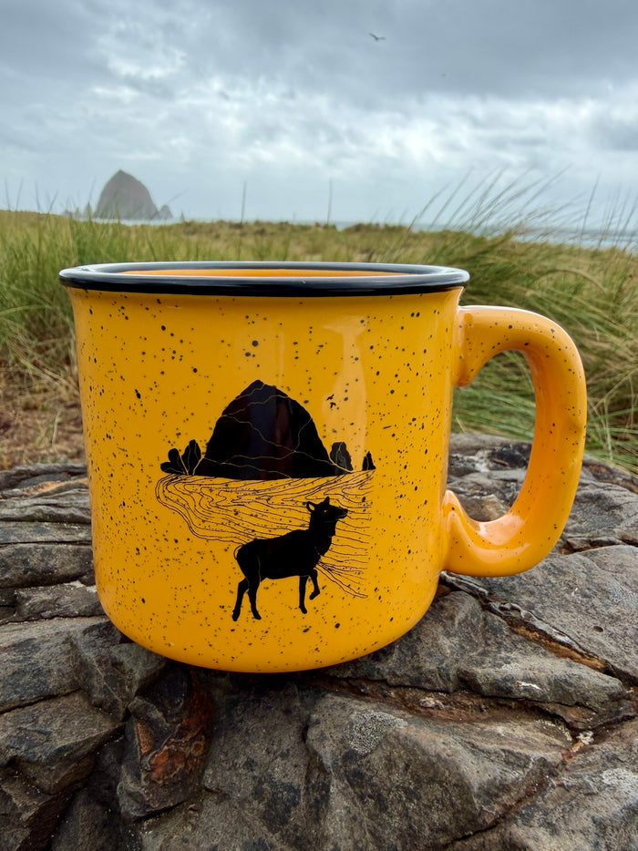 Elk Haystack Love Gamboge 15oz Ceramic Campfire Mug