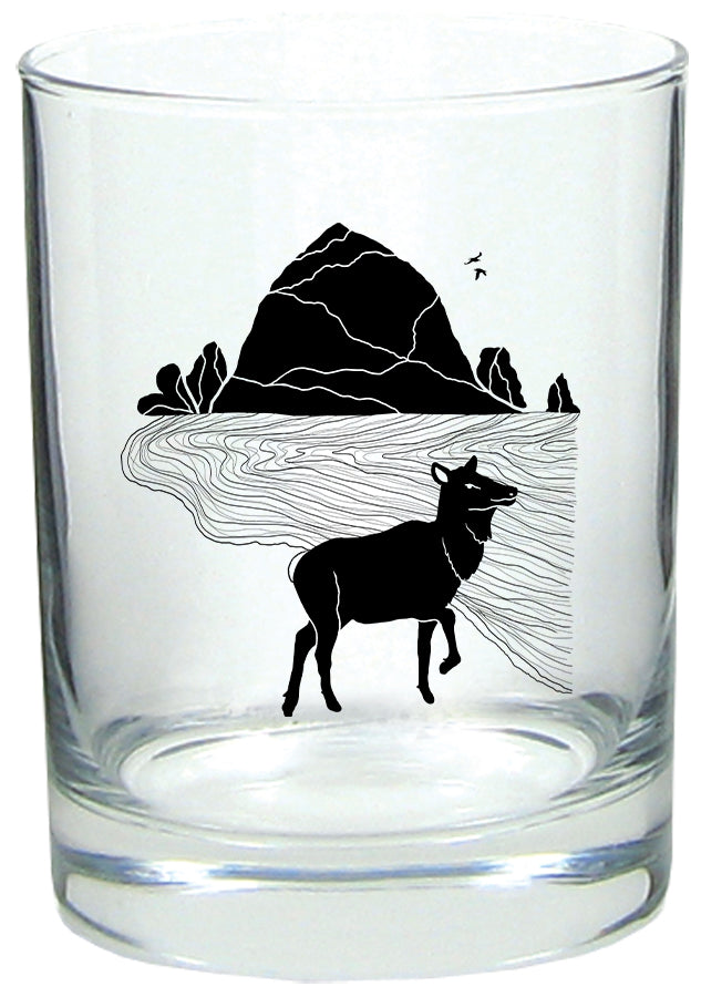 Elk Haystack Love Lowball Rocks Glass