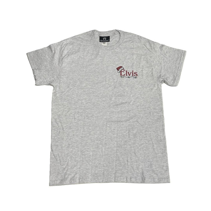 Elvis Christmas Tree Text T-Shirt