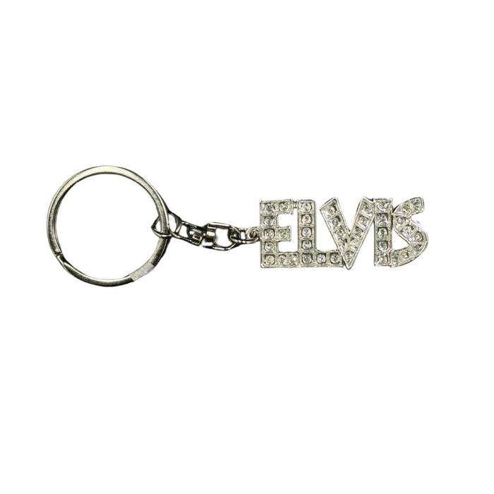 Elvis Clear Bling Key Ring