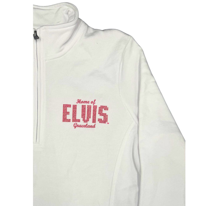 Elvis Graceland Half Zip Women's Crew
