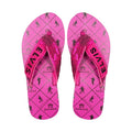 Elvis Graceland Pink Sequin Strap Flip Flops
