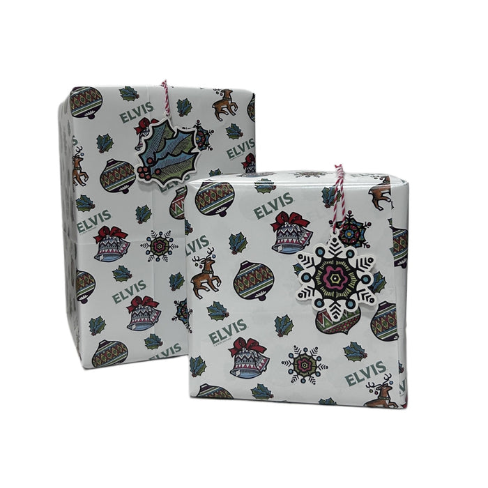 Elvis Ornament Gift Wrap Set