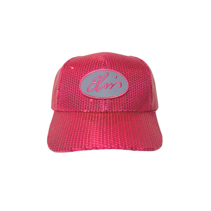 Elvis Pink Sequin Cap