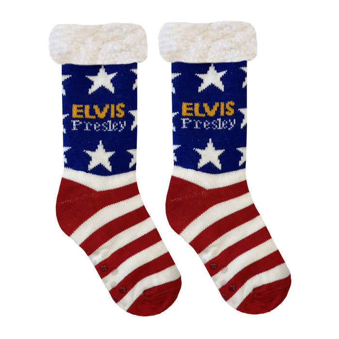 Elvis Presley Americana Fluffy Socks