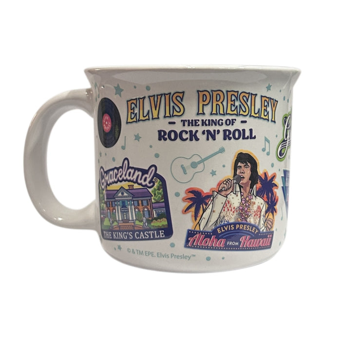 Elvis Presley King of Rock 'N Roll Coffee Mug