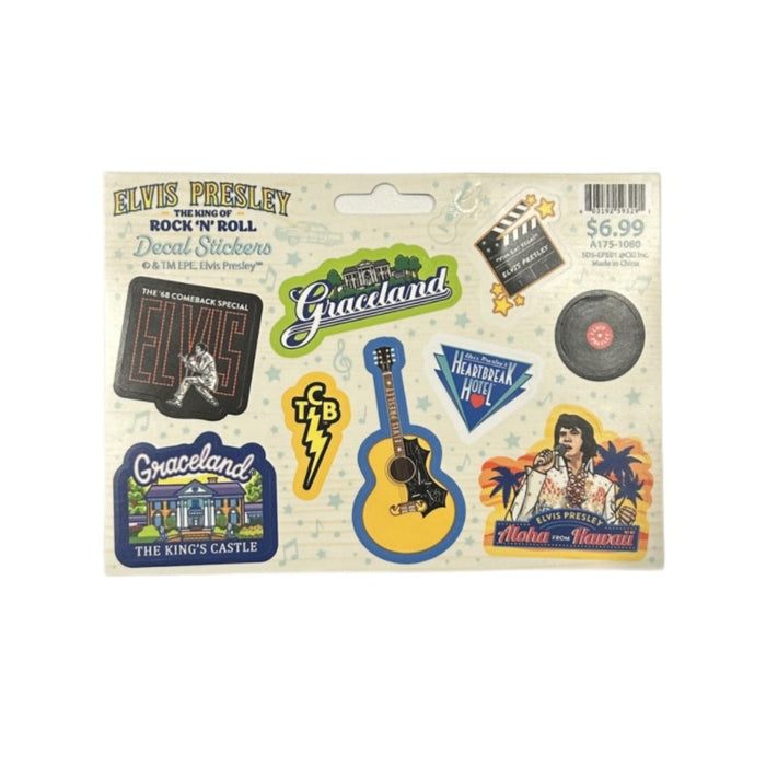 Elvis Presley King of Rock 'N Roll Sticker Set