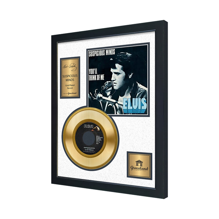 Elvis Presley Suspicious Minds You'll Think Of Me Gold Record