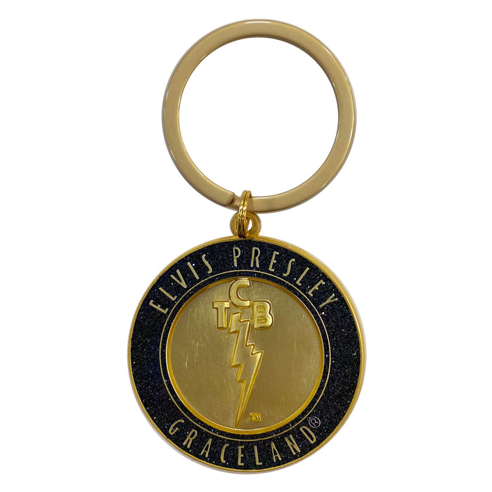Elvis Presley TCB Graceland Key Ring