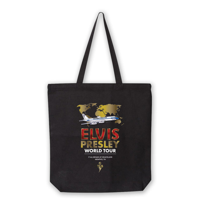 Elvis Presley World Tour Tote Bag