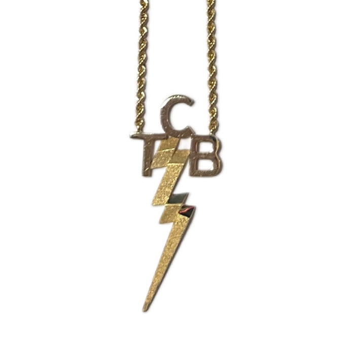 Elvis Signature Style: Gold Plated TCB Necklace