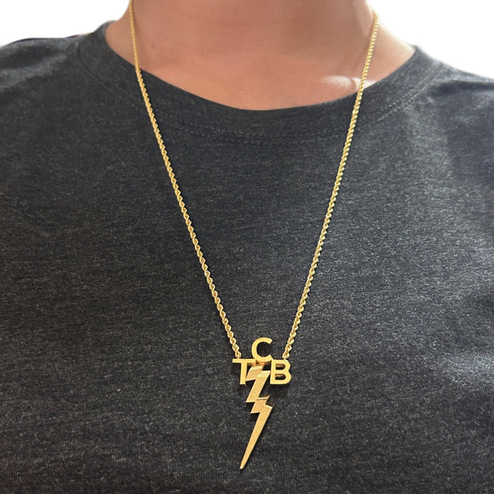 Elvis Signature Style: Gold Plated TCB Necklace