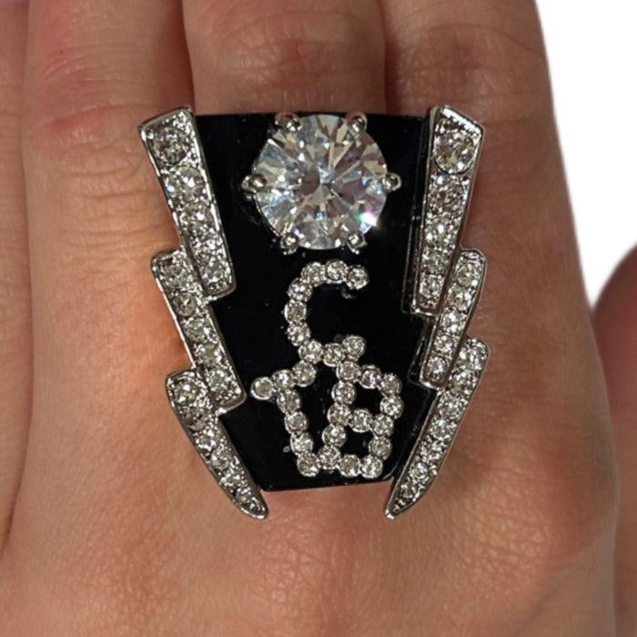 Elvis Signature Style: Gold Plated TCB Ring
