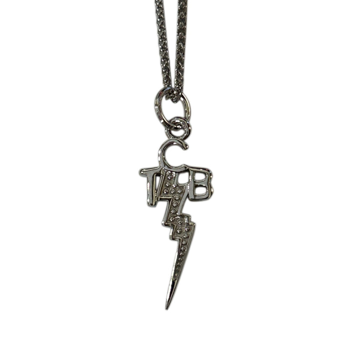 Elvis Signature Style: Sterling Silver Small TCB Necklace