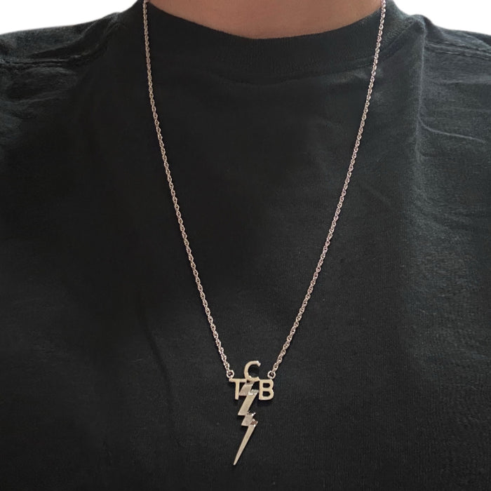 Elvis Signature Style: Sterling Silver TCB Necklace