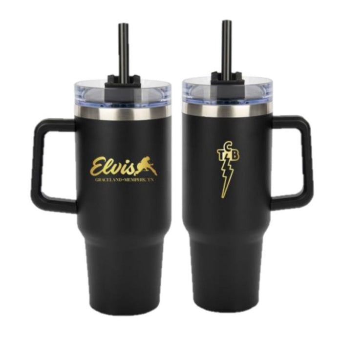 Elvis Silhouette Graceland Stainless Tumbler
