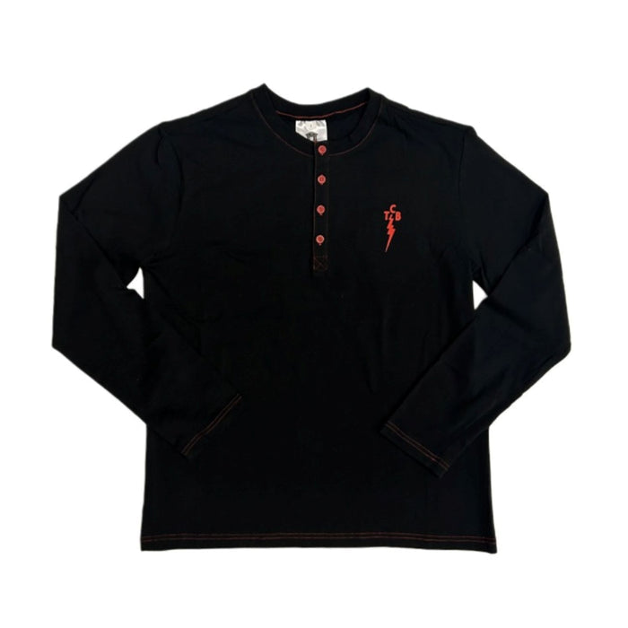 Elvis The King Long Sleeve Henley