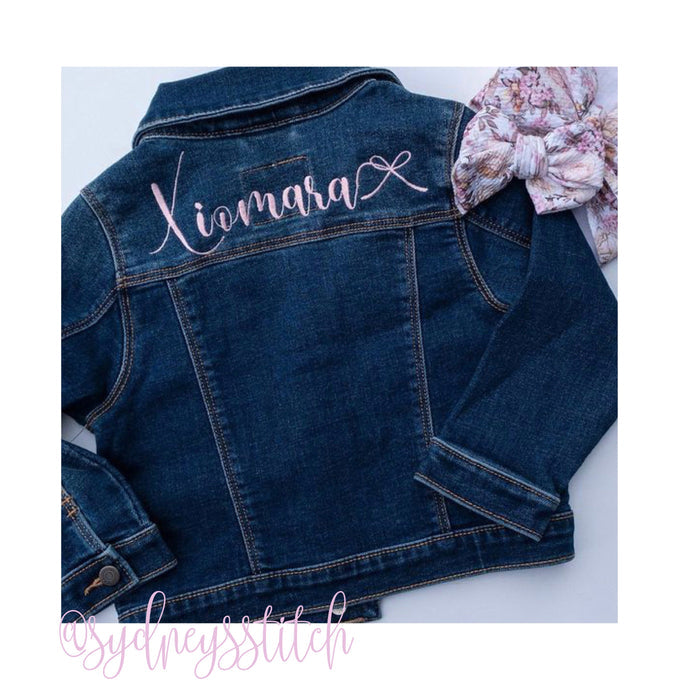 Emma Beth Bow Satin Embroidery Font