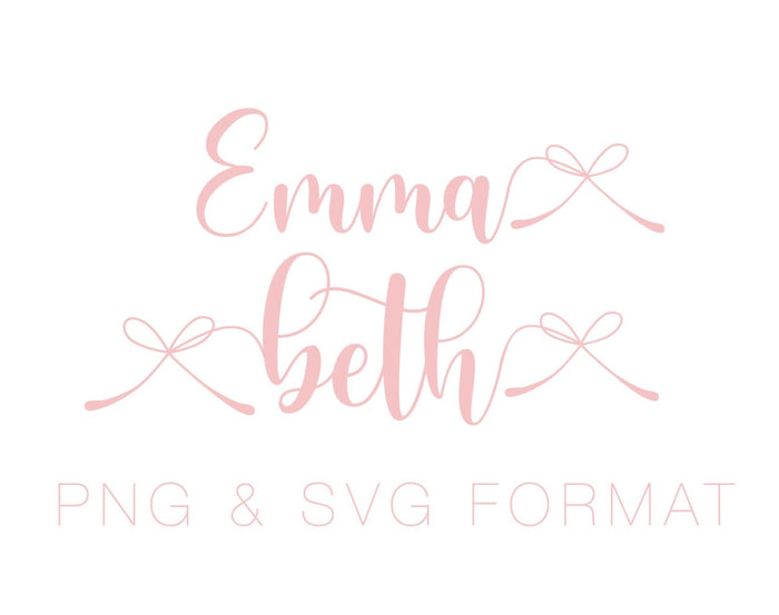Emma Beth Monogram PDF PNG SVG & EPS Monogram Font