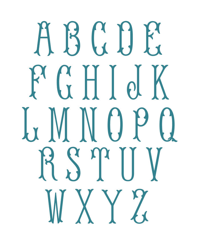 Emmaline Monogram PDF PNG SVG & EPS Monogram Font
