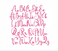 Emmie Script Satin Embroidery Package with unique font designs