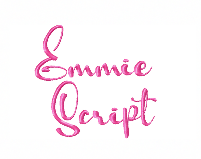 Emmie Script Satin Embroidery Package