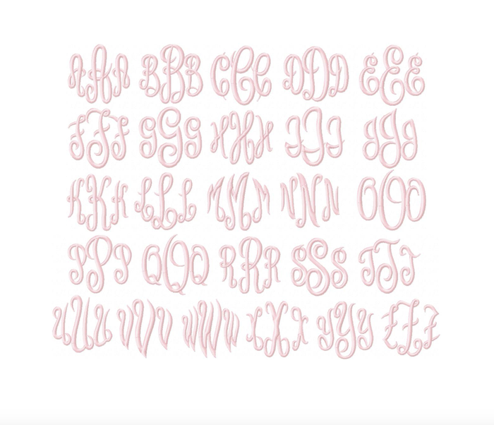 Empress Satin Stitch Embroidery Font