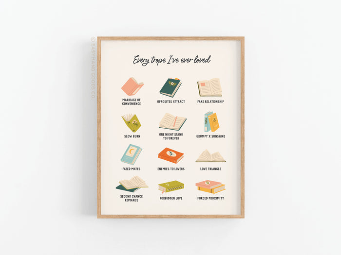 Every Trope I've Ever Loved Art Print
