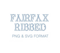 Fairfax Ribbed PDF PNG SVG & EPS Font