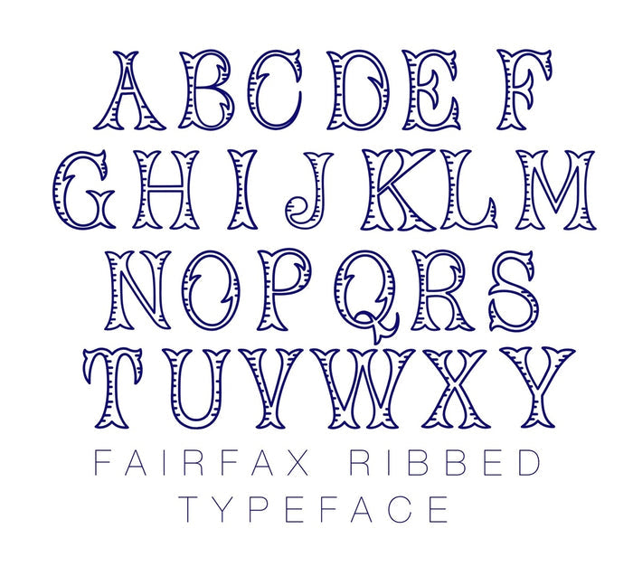 Fairfax Ribbed TYPEFACE FONT