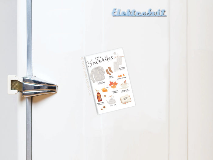 Fall Favorites Refrigerator Magnet