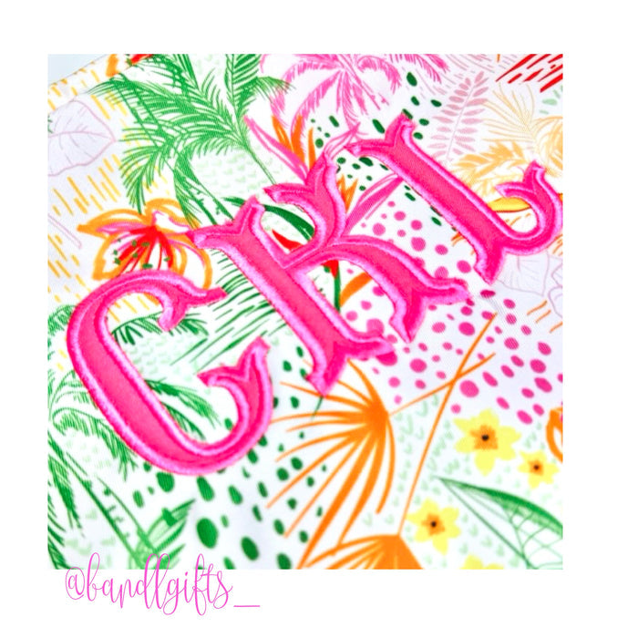 Fishtail Applique Embroidery Font 4x4 - Unique Design Elements
