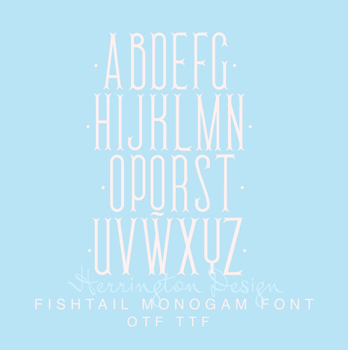 Fishtail Monogram Desktop Font