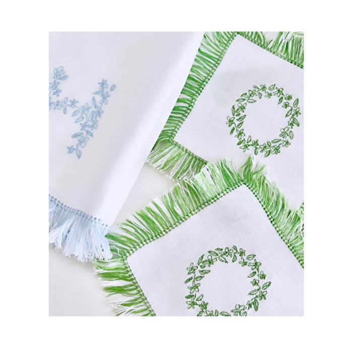Floral Monogram Embroidery Font - Lacey 4x4 Hoop Sizes